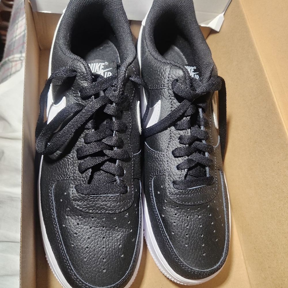 Nike Black and White Sneakers Air Force 1